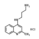 CAS 登录号：23096-73-3， N-(2-甲基-4-喹啉基)-1,3-丙烷二胺盐酸盐(1:1)