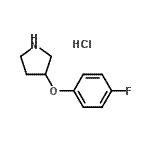 CAS#: 23123-11-7, 3-(4-Fluorophenoxy)Pyrrolidine Hydrochloride (1:1)