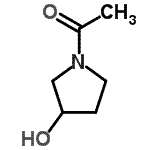 CAS#: 23123-19-5, 1-(3-Hydroxy-1-Pyrrolidinyl)Ethanone