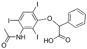 CAS 登录号：23189-33-5， 2-[3-(乙酰氨基)-2,4,6-三碘苯氧基]-2-苯基乙酸
