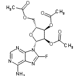 CAS#: 23205-66-5, [(2R,3R,4R,5R)-4-Acetoxy-5-(Acetoxymethyl)-2-(6-Amino-8-Fluoro-Purin-9-Yl)Tetrahydrofuran-3-Yl] Acetate