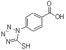 CAS 登录号：23249-95-8， 4-(5-硫基-1H-四唑-1-基)苯甲酸