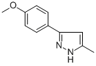 CAS 登录号：23263-96-9， 3-(4-甲氧基苯基)-5-甲基-1H-吡唑