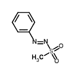 CAS 登录号：23265-32-9， (E)-1-(甲基磺酰基)-2-苯偶氮