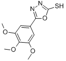CAS 登录号：23269-92-3， 5-(3,4,5-三甲氧基-苯基)-[1,3,4]恶二唑-2-硫醇
