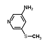 CAS 登录号：232951-86-9， 5-(甲硫基)-3-吡啶胺
