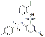 CAS 登录号：23311-75-3， N-[4-重氮基-2-[[(2-乙基苯基)氨基]磺酰基]环己-2,5-二烯-1-亚基]对甲苯磺酰胺