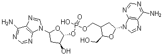 CAS 登录号：23339-45-9， 2'-脱氧腺苷酰-(3'-5')-2'-脱氧腺苷