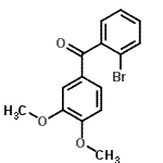 CAS 登录号：23346-79-4， (2-溴苯基)(3,4-二甲氧基苯基)甲酮