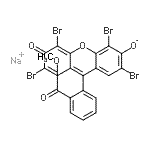 CAS 登录号：23391-49-3， 钠2,4,5,7-四溴-9-[2-(甲氧羰基)苯基]-3-氧代-3H-氧杂蒽-6-醇
