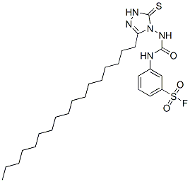 CAS#: 23455-88-1, 3-[[[(3-Heptadecyl-1,5-Dihydro-5-Thioxo-4H-1,2,4-Triazol-4-Yl)Amino]Carbonyl]Amino]Benzenesulphonyl Fluoride