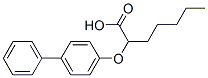 CAS 登录号：23471-35-4， 2-([1,1'-联苯]-4-基氧基)庚酸