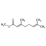 CAS 登录号：2349-14-6， 甲基(2E)-3,7-二甲基-2,6-辛二烯酸酯