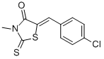 CAS#: 23517-83-1, 5-[1-(4-Chloro-Phenyl)-Meth-(Z)-Ylidene]-3-Methyl-2-Thioxo-Thiazolidin-4-One