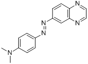 CAS 登录号：23521-14-4， 6-[[4-(二甲基氨基)苯基]偶氮]喹喔啉