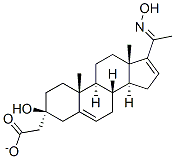 CAS 登录号：23549-24-8， (20E)-3beta-羟基孕甾-5,16-二烯-20-酮 20-肟 3-乙酸酯