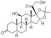 CAS#: 2355-59-1, (5a,11b,16a)-9-Fluoro-11,21-dihydroxy-16,17-[(1-methylethylidene)bis(oxy)]-Pregnane-3,20-dione