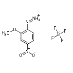 CAS 登录号：2357-51-9， (2-甲氧基-4-硝基苯基)二氮烯鎓四氟硼酸盐
