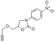 CAS 登录号：23598-64-3， 3-(4-硝基苯基)-5-[(2-丙炔基氧基)甲基]-2-恶唑烷酮