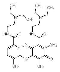 CAS#: 23604-87-7, 2-Amino-N1,N9-bis[2-(diethylamino)ethyl]-4,6-dimethyl-3-oxo-3H-Phenoxazine-1,9-dicarboxamide