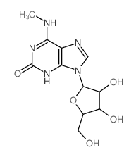 CAS#: 23605-76-7, 6-Methylamino-9-beta-D-Ribofuranosyl-9H-Purin-2(1H)-One