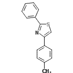 CAS 登录号：2362-58-5， 4-(4-甲基苯基)-2-苯基-1,3-噻唑