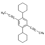 CAS 登录号：236407-35-5， 1,4-二环己基-2,5-二(1-丙炔-1-基)苯