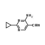 CAS#: 23662-47-7, 4-Amino-2-Cyclopropyl-5-Pyrimidinecarbonitrile