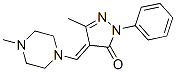 CAS 登录号：23746-39-6， 5-甲基-4-[(4-甲基-1-哌嗪基)亚甲基]-2-苯基-2H-吡唑-3(4H)-酮