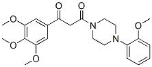 CAS 登录号：23776-29-6， 1-(2-甲氧基苯基)-4-[3-(3,4,5-三甲氧基苯基)-1,3-二氧代丙基]哌嗪