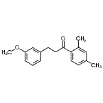 CAS 登录号：238097-10-4， 1-(2,4-二甲基苯基)-3-(3-甲氧基苯基)-1-丙酮