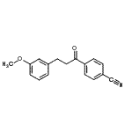 CAS#: 238097-11-5, 4-[3-(3-Methoxyphenyl)Propanoyl]Benzonitrile