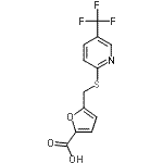 CAS 登录号：238742-86-4， 5-({[5-(三氟甲基)-2-吡啶基]硫基}甲基)-2-糠酸