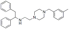 CAS#: 23892-51-5, 1-[2-[(1,2-Diphenylethyl)Amino]Ethyl]-4-(3-Methylbenzyl)Piperazine