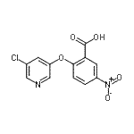 CAS#: 239081-09-5, 2-[(5-Chloro-3-Pyridinyl)Oxy]-5-Nitrobenzoic Acid