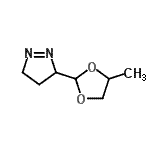 CAS 登录号：23936-72-3， 3-(4-甲基-1,3-二氧戊环-2-基)-4,5-二氢-3H-吡唑