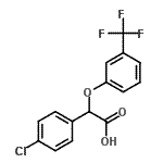 CAS 登录号：23953-40-4， (4-氯苯基)[3-(三氟甲基)苯氧基]乙酸