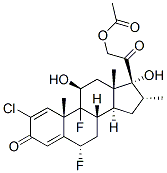 CAS#: 23961-22-0, 2-Chloro-6alpha,9-Difluoro-11beta,17,21-Trihydroxy-16alpha-Methylpregna-1,4-Diene-3,20-Dione 21-Acetate