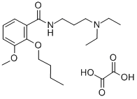 CAS 登录号：23966-80-5， N-(3-二乙基氨基丙基)-2-丁氧基-3-甲氧基苯甲酰胺草酸盐
