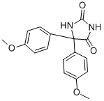 CAS#: 2402-44-0, 5,5-Bis(4-Methoxyphenyl)Imidazolidine-2,4-Dione
