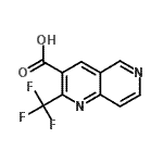 CAS 登录号：240408-97-3， 2-(三氟甲基)-1,6-萘啶-3-羧酸