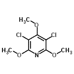 CAS # 2412-97-7, 3,5-Dichloro-2,4,6-Trimethoxypyridine