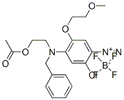 CAS#: 24151-54-0, 4-[[2-(Acetoxy)Ethyl](Phenylmethyl)Amino]-2-Chloro-5-(2-Methoxyethoxy)Benzenediazonium Tetrafluoroborate
