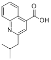 CAS 登录号：24260-31-9， 2-(2-甲基丙基)-4-喹啉羧酸
