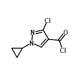 CAS#: 243120-24-3, 3-Chloro-1-Cyclopropyl-1H-Pyrazole-4-Carbonyl Chloride