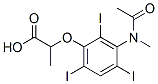 CAS 登录号：24340-13-4， 2-[3-(N-甲基乙酰氨基)-2,4,6-三碘苯氧基]丙酸