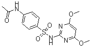 CAS 登录号：24341-30-8， N(4)-乙酰基磺胺地索辛