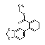 CAS 登录号：24351-53-9， 乙基2-(1,3-苯并二氧戊环-5-基)苯甲酸酯