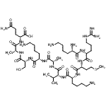 CAS 登录号：243843-43-8， L-赖氨酰-D-精氨酰-D-蛋氨酰-D-赖氨酰-D-缬氨酰-L-丙氨酰-L-赖氨酰-D-丝氨酰-D-丙氨酰-D-谷氨酰胺
