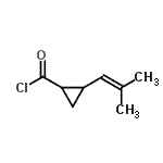 CAS#: 243864-54-2, 2-(2-Methyl-1-Propen-1-Yl)Cyclopropanecarbonyl Chloride